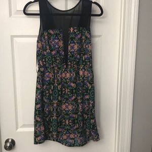 Mesh topped floral sundress
